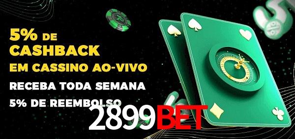 Promoções do cassino ao Vivo 2899BET